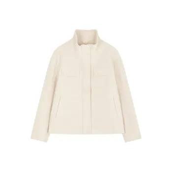 IHIMI Jackets Coats Women's Elegant Beige