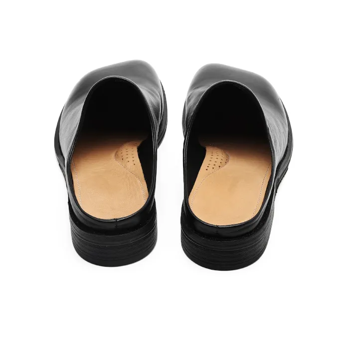 Angelmi Abrasion Resistant Slip Resistant Closed Toe Slippers Unisex Black-3