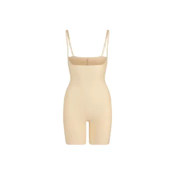 SKIMS BODY CORE SCULPT OPEN BUST MID THIGH BODYSUIT Jumpsuit Women's SAND/Colored Sand