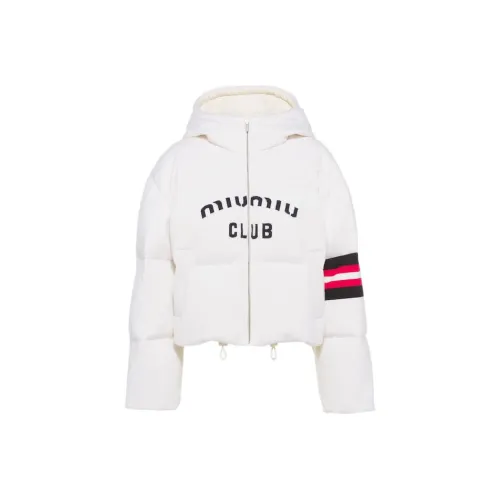 MIU MIU FW22 Down Jacket Winter Women's White