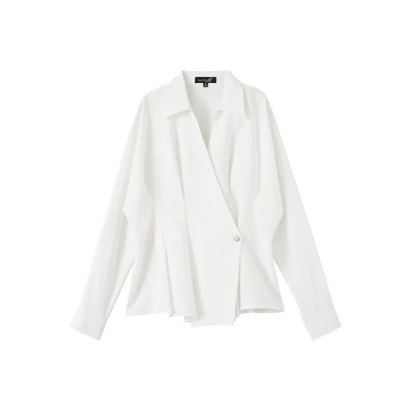 OUNIXUE Shirts Women's White-0