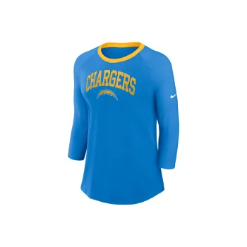 Nike Los Angeles Chargers Women's Nike Nfl 3/4 Sleeve T Shirt