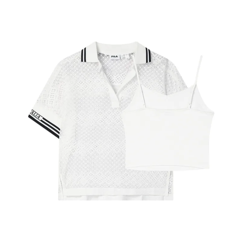 FILA EMERALD Polo Shirt Women's Standard White WT-1