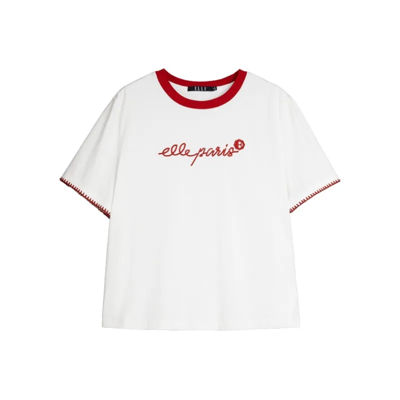 ELLE T Shirts Women's White-0
