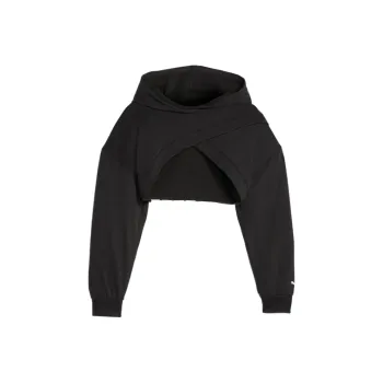 PUMA PUMA FIT MOVE FIT MOVE Women's Cropped Training Hoodie Sweatshirt Women's Black