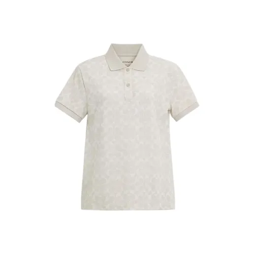 COACH SS24 Polo Shirt Women's Gray