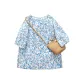 Blue Orange Floral