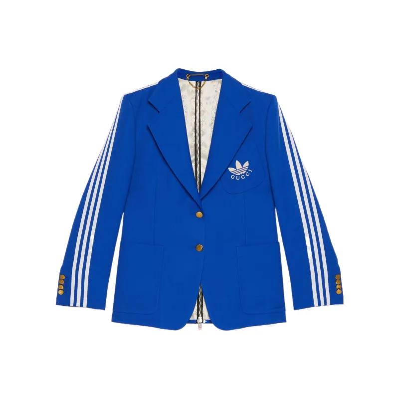 GUCCI GUCCI X ADIDAS Collaboration Jacket Women's Royal Blue-0