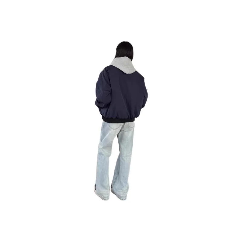 TESTUNG Jackets & Coats Unisex Navy Blue Classic Tone-11