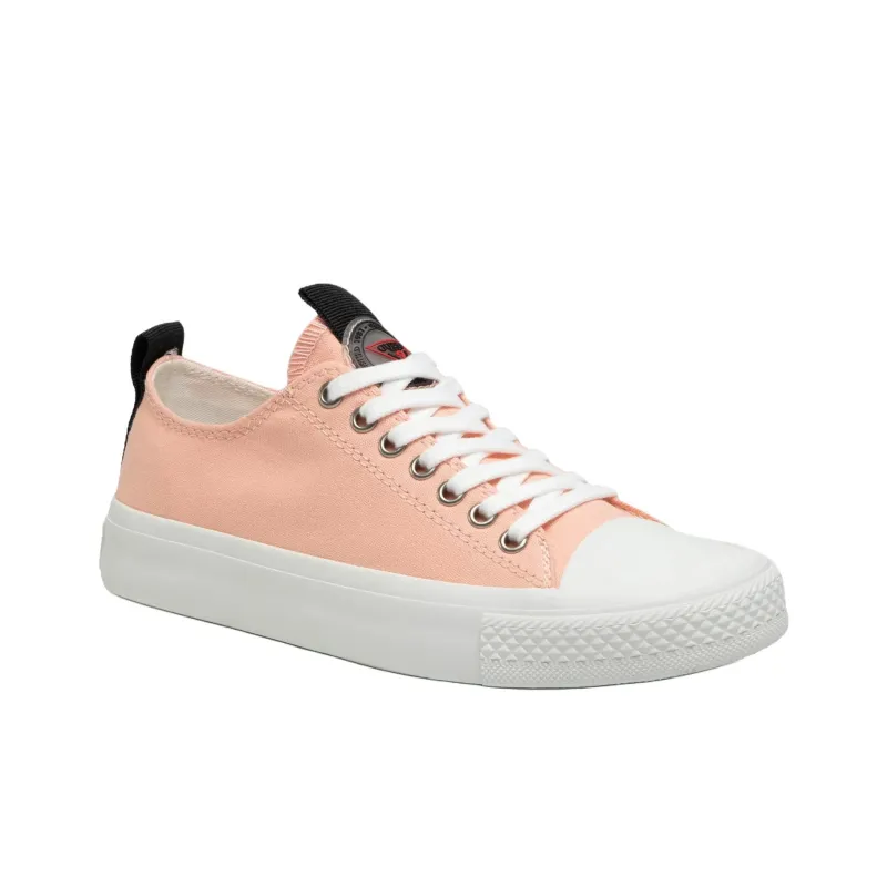 GUESS Ederla Abrasion Resistant Low Top Skateboard Shoes Women's Pink-1