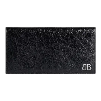 Balenciaga Sheepskin Wallet Men's Black