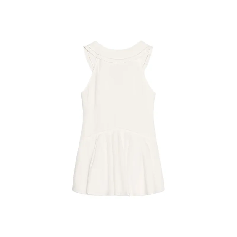 ZARA Sleeveless Dress Women's Frosted White-1