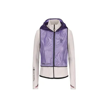 MONCLER GENIUS Logo Printed Duo Tone Hooded Jacket