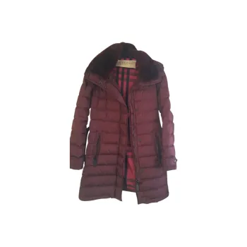 Burberry Down Jackets Women's Burgundy