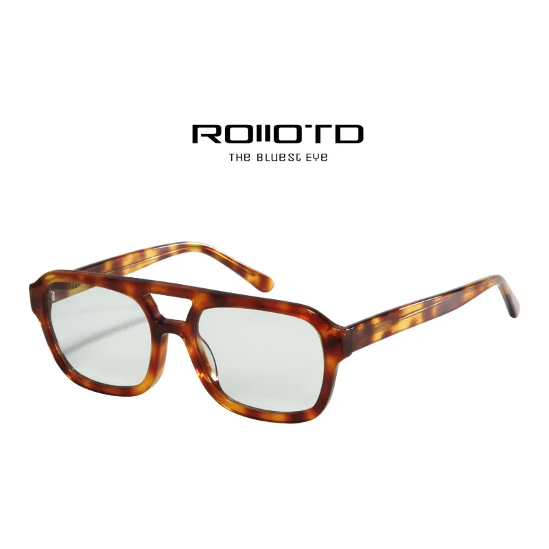 ROLLOTD Plate Frame Rectangular Sunglasses Unisex-9