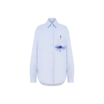 MOSCHINO Office Inspiration Stretched Poplin Shirt