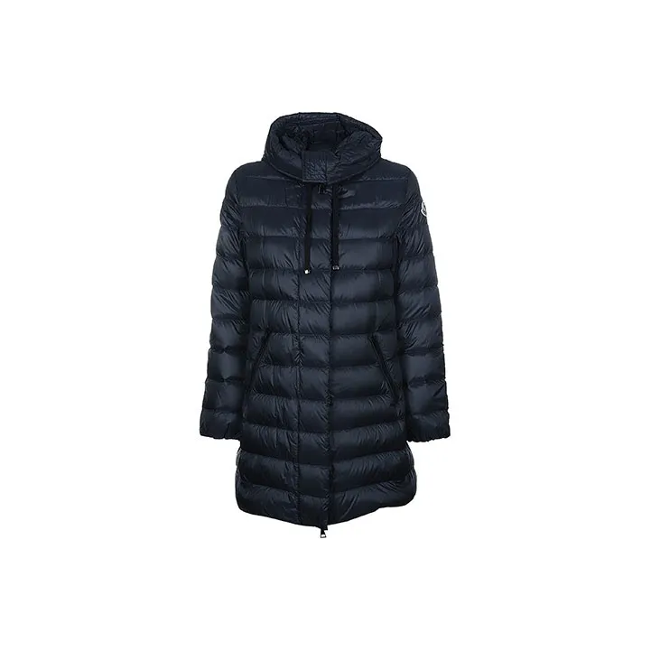 Moncler Gnosia Cowneck Long Jacket 'Navy'-0