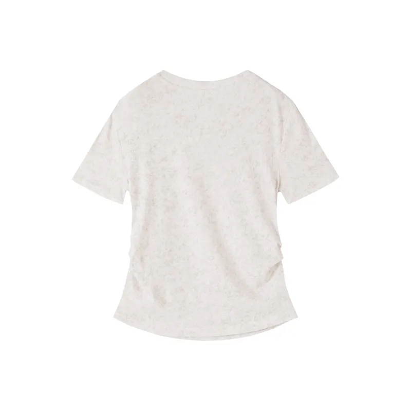 XIANGYING T Shirt Women's Light Gray-1