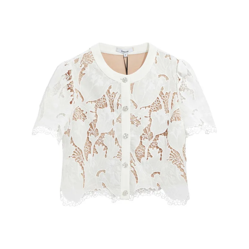 Bebe SS24 Shirt Women's Raw White-0