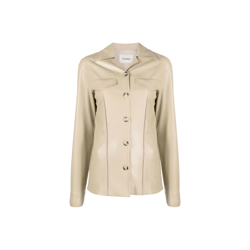 NANUSHKA Buttoned Long-Sleeved Shirt-0