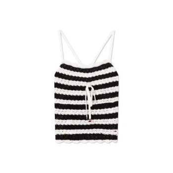 Tommy Hilfiger Camisole Women's Black White Stripes