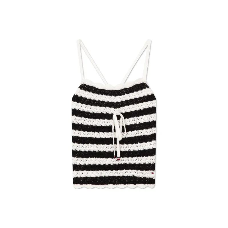 Tommy Hilfiger Camisole Women's Black White Stripes-0