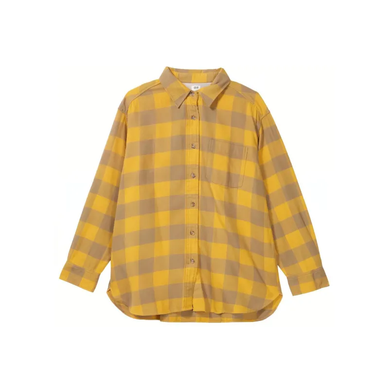 UNIQLO Shirts Women's Light Yellow-0