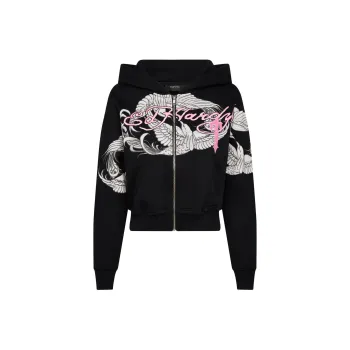 Ed Hardy x Trapstar Trapstar Collaboration FW24 Jacket Women's Black