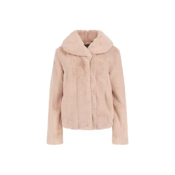 GUESS Sophy Faux-Fur Jacket Jackets Coats Women's Pink