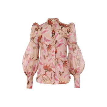 Zimmermann Illustration Floral Blouse