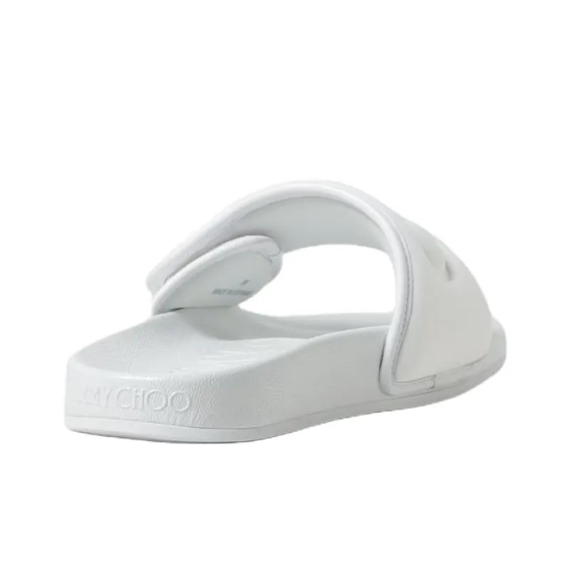 Jimmy Choo Slide Slippers Women's White-3