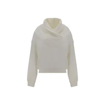 SAINT LAURENT V Neck Drop Shoulder Hoodie