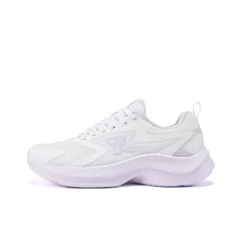 XTEP Running Shoes Women's Low Top Sail White, Slightly Purple