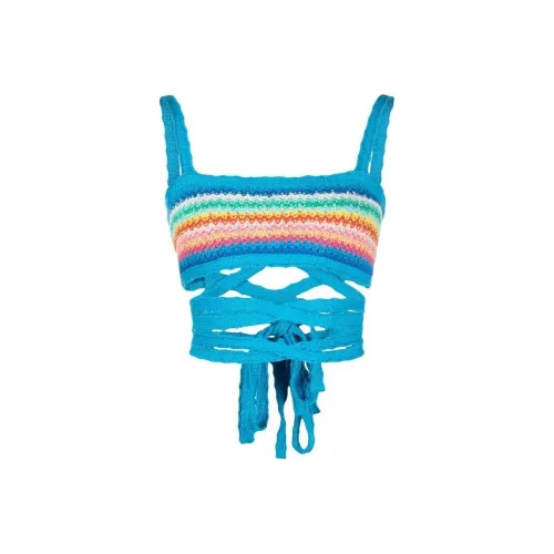 Alanui Over The Rainbow Sleeveless Knitted Top