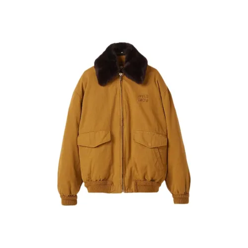 MIU MIU Down Jacket Women's Ochre