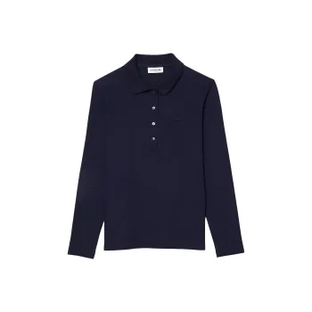 LACOSTE Polo Shirt Women's Marine Blue