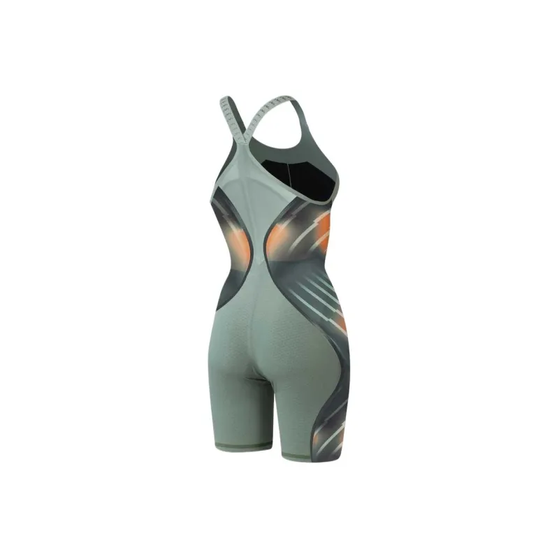 Speedo One piece Swimsuit Women's Green/Orange-1