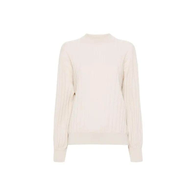 Brunello Cucinelli Crewneck Ribbed Jumper-0