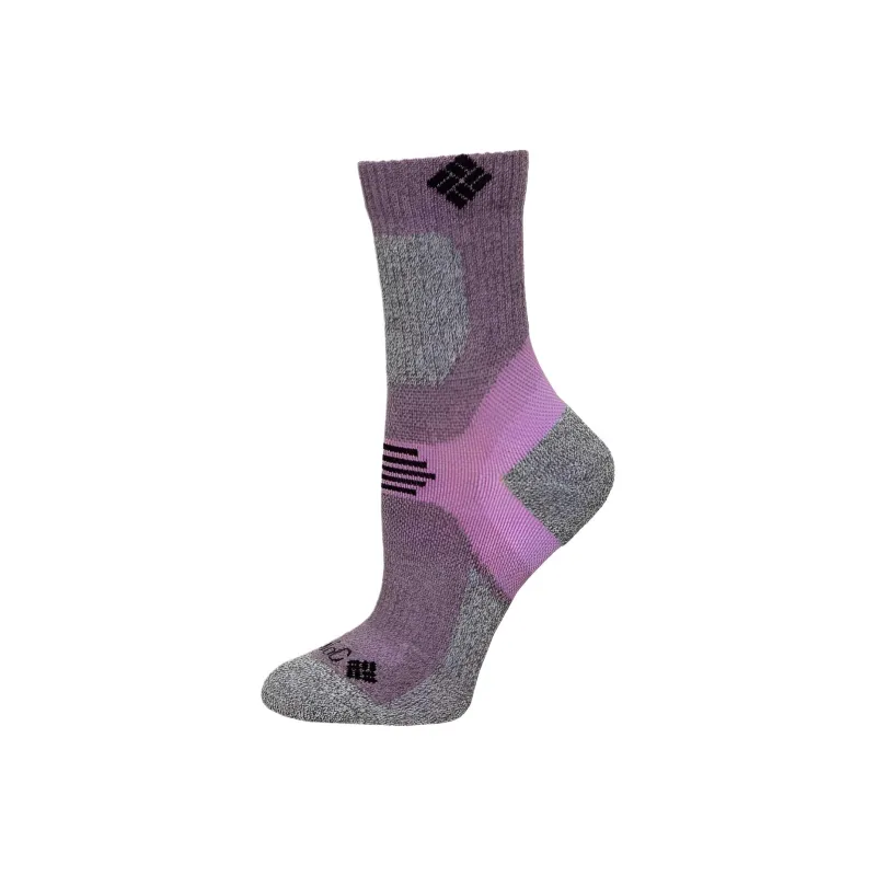 Columbia Hike Mid Calf Socks Unisex 1 Pack Purple-0