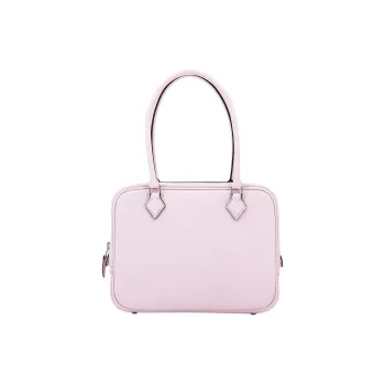 HERMES Plume Chevre Goatskin Handbag Mini Women's M7 Rose Darling Love Pink