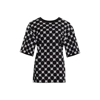 BESIONIA T-Shirt Women's Black Pattern