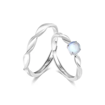 Yuxin Glass Cat Eye Rings Unisex