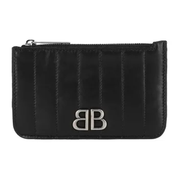 Balenciaga Logo Card Holder Women's Black