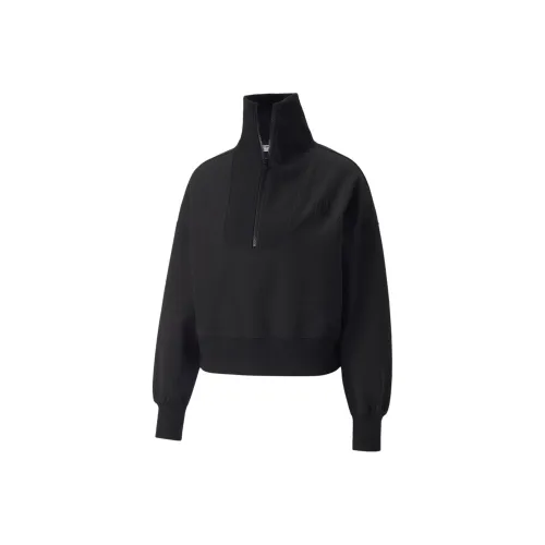 PUMA Sudadera Sobredimensionada Con Media Cremallera Para Mujer Infuse