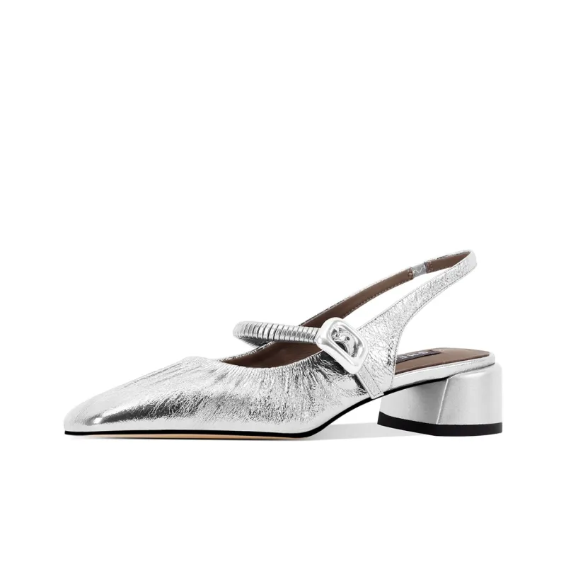Shesrim Chunky Heel High Heels Women's-2