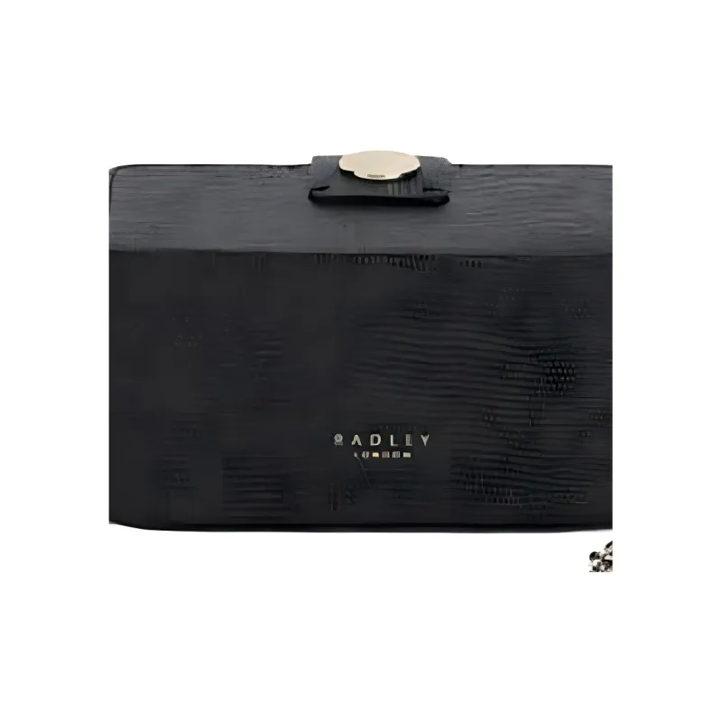 RADLEY Cow Leather Handbag Shoulder Bag Small Size Women's Black-4