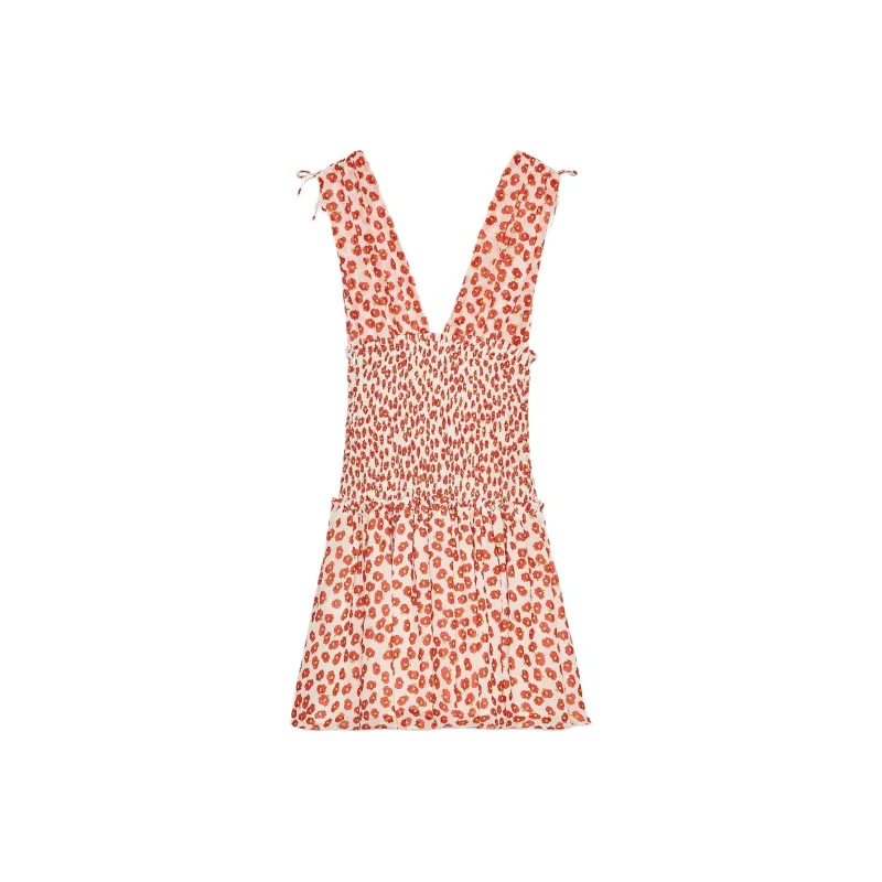 ZARA Sleeveless Dress Women's Red-1