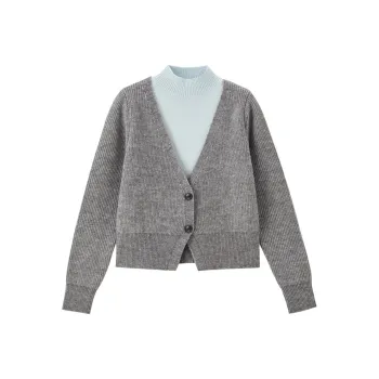 UNIQLO Knitwear Women's 04 Gray & Blue
