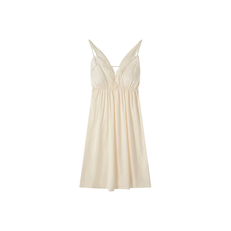 Top Melon Nightgown Women's Cream Apricot-0