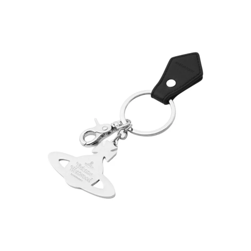 Vivienne Westwood Polyurethane, Brass Keychains Unisex Silver-2